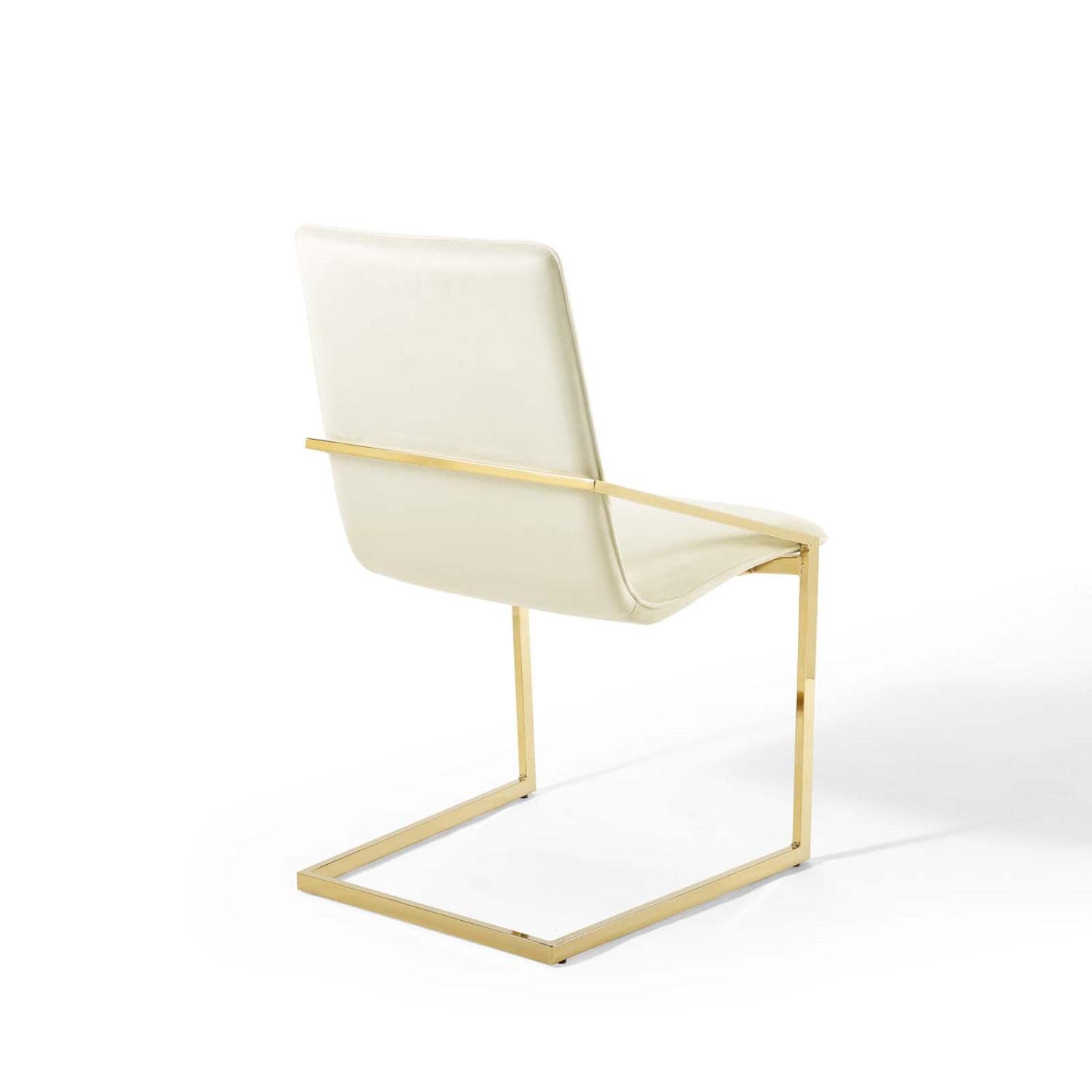 home office desk chairs | CasaFoyer Pitch Performance Velvet Upholstered Dining Armchair Set of 2 | Gold Ivory | Stain-Resistant | Comfortable Foam Padded Seat | Non-Marking Foot Caps | 330 lbs Weight Capacity | casafoyer.myshopify.com