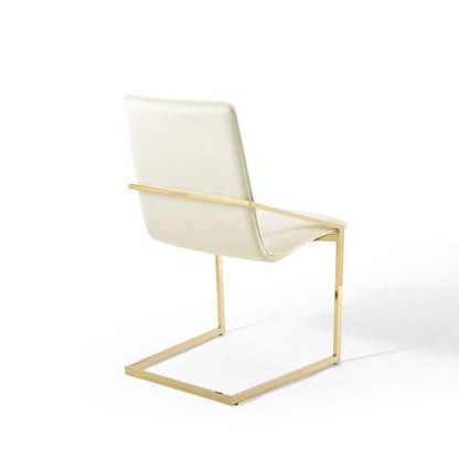 home office desk chairs | CasaFoyer Pitch Performance Velvet Upholstered Dining Armchair Set of 2 | Gold Ivory | Stain-Resistant | Comfortable Foam Padded Seat | Non-Marking Foot Caps | 330 lbs Weight Capacity | casafoyer.myshopify.com