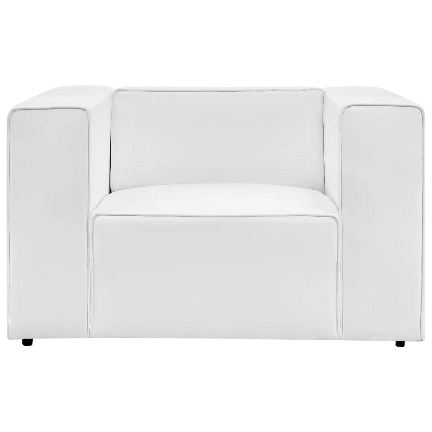 home office desk chairs | CasaFoyer Mingle Vegan Leather Armchair | Ultimate Comfort & Style | Spacious Seating | Dense Foam Padding | Adjustable Design | Vegan Leather Upholstery | Elegant Piping Details | Sturdy Plastic Legs | Ideal for Modern Décor | casafoyer.myshopify.com