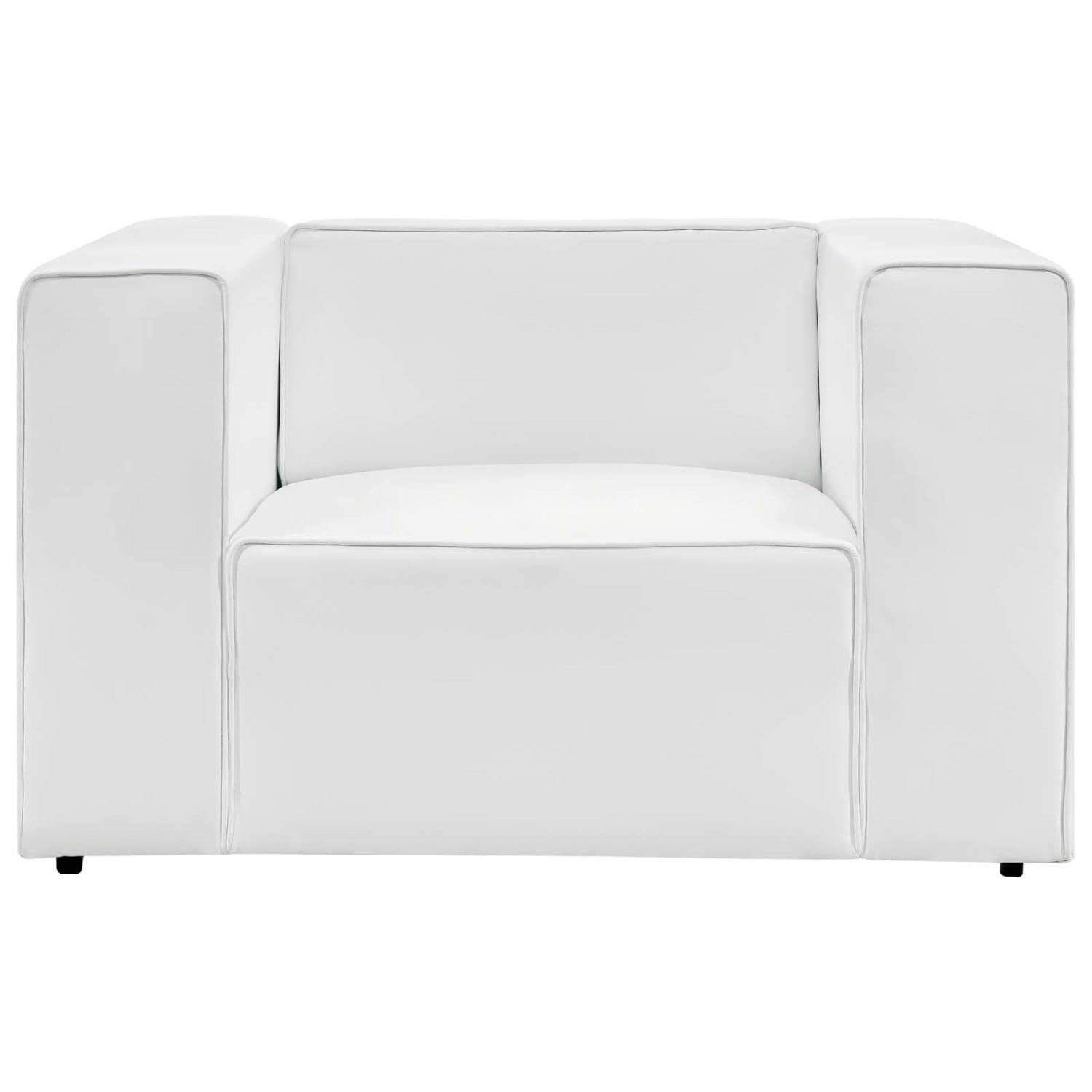 home office desk chairs | CasaFoyer Mingle Vegan Leather Armchair | Ultimate Comfort & Style | Spacious Seating | Dense Foam Padding | Adjustable Design | Vegan Leather Upholstery | Elegant Piping Details | Sturdy Plastic Legs | Ideal for Modern Décor | casafoyer.myshopify.com
