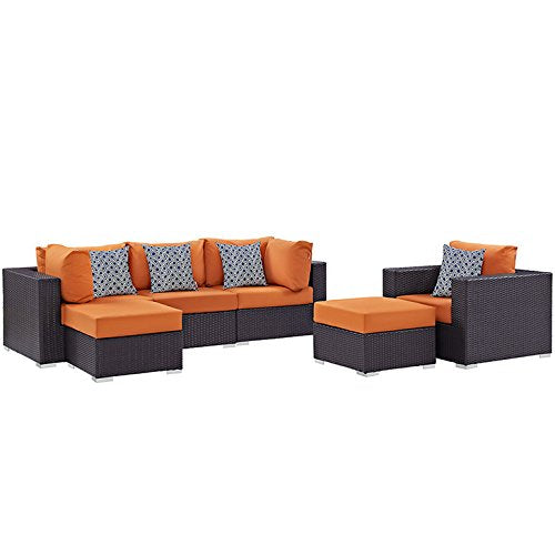 kitchen and dining room sets | CasaFoyer Convene Outdoor Sectional Set | Synthetic Rattan | Aluminum Frame | All-Weather Cushions | Patio Sofa, Armchair, Corner, Ottoman | casafoyer.myshopify.com