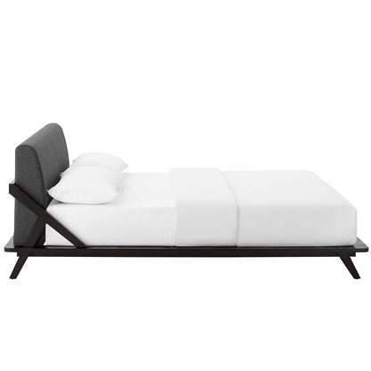adjustable bed bases | CasaFoyer Luella Queen Platform Bed | Luxurious Sled Design | Upholstered Headboard | Solid Wood Frame | Slatted Support System | Ideal for Memory Foam, Innerspring, Latex, Hybrid Mattresses | Sleek Mid-Century Style | 800 lbs Weight Capacity | casafoyer.myshopify.com