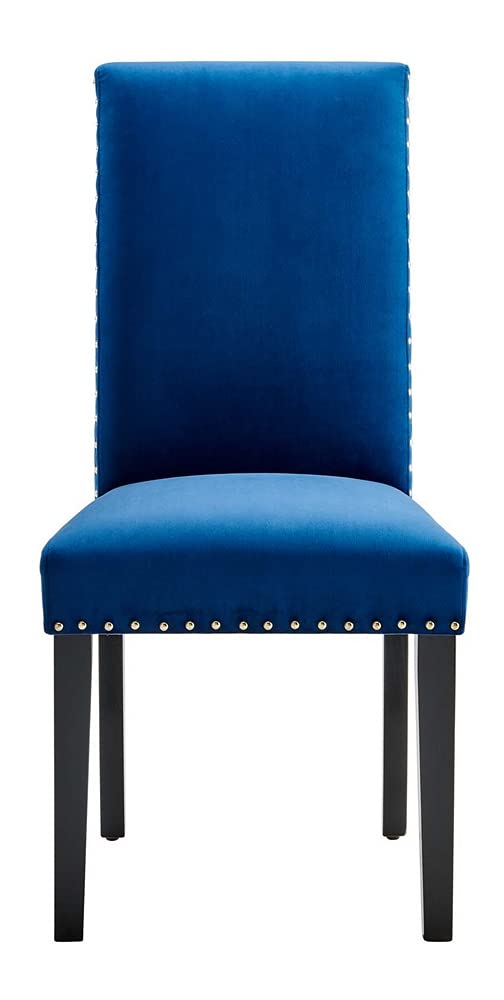 home office desk chairs | CasaFoyer Elevate your dining room with the Parcel Upholstered Velvet Dining Side Chairs | Set of 2 | Stain-Resistant | Nailhead Trim | Foam Padded | 285 lbs Capacity | casafoyer.myshopify.com