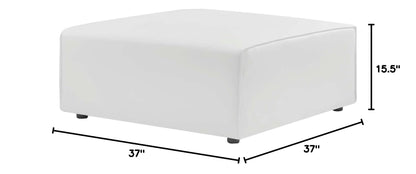 ottomans | CasaFoyer Mingle Vegan Leather Ottoman | Comfort & Style | Spacious & Visually Appealing | Dense Foam Padding | Adjustable & Versatile | Luxurious Vegan Leather Upholstery | Sturdy Legs | Modular Sectional Collection | casafoyer.myshopify.com