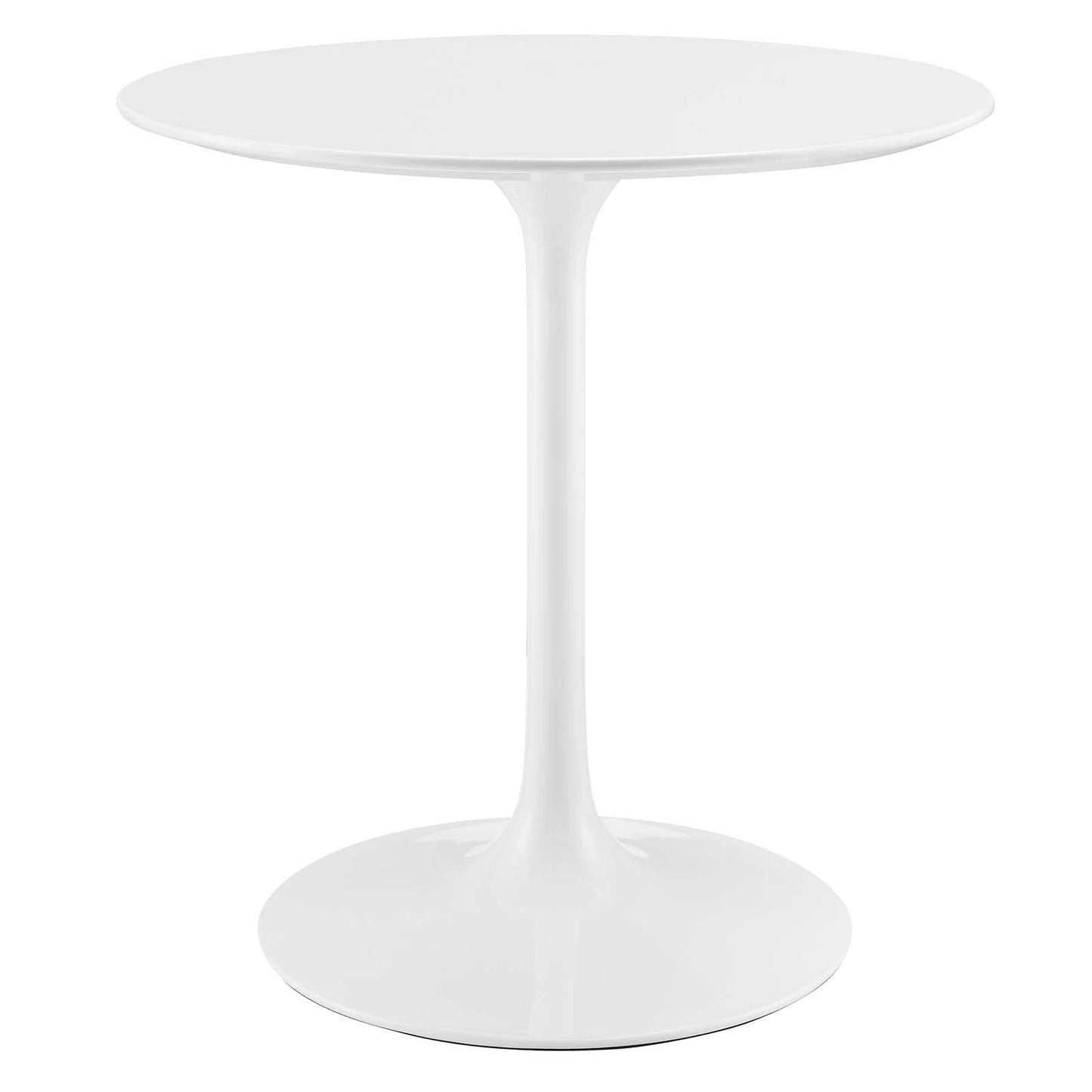 Dining Table | Lippa 28 Round Dining Table | Iconic Modern Design | White Top | Metal Base | Chip-Resistant Finish | casafoyer.myshopify.com