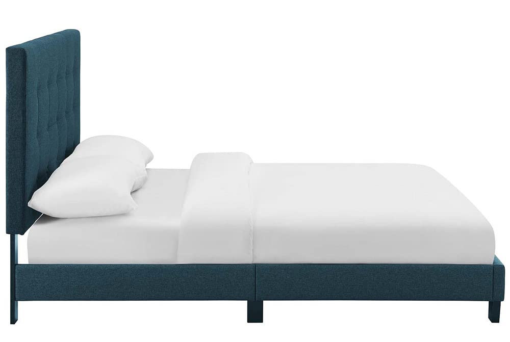 Bed | CasaFoyer Melanie Twin Platform Bed | Chic Elegance | Button Tufting | Sturdy Wood Frame | No Box Spring | Suitable for Various Mattresses | Sleek Design | casafoyer.myshopify.com