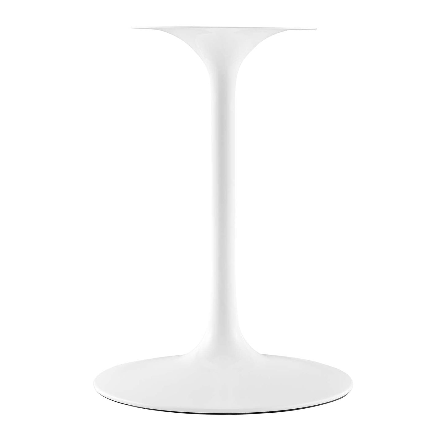 Dining Table | Lippa 48 Oval Dining Table | Timeless Modernism | Seamless Organic Shape | White Top | Metal Tapered Base | Chip-Resistant Finish | casafoyer.myshopify.com