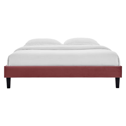 adjustable bed bases | CasaFoyer Reign Performance Velvet Queen Platform Bed Frame | Stain-Resistant | Poplar Wood Slat Support | 800 lbs Weight Capacity | casafoyer.myshopify.com