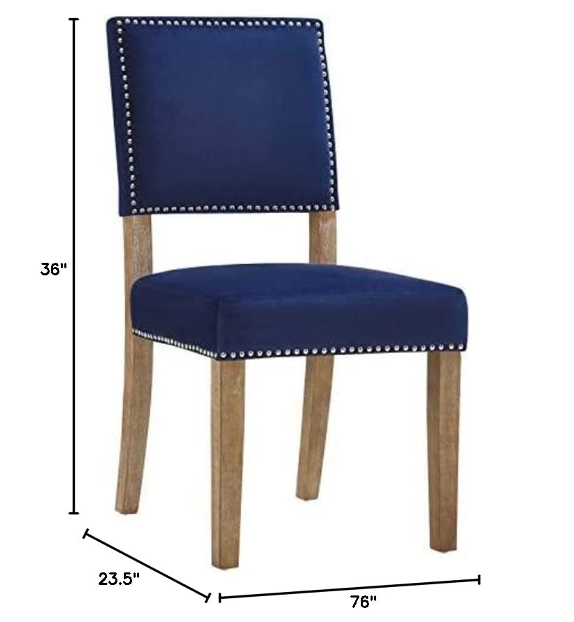 home office desk chairs | CasaFoyer Oblige Dining Side Chair Set of 4 | Velvet Upholstery | Nailhead Trim | No Sag Springs | Cozy Cushion | Solid Wood Frame | Non-Marking Foot Caps | casafoyer.myshopify.com