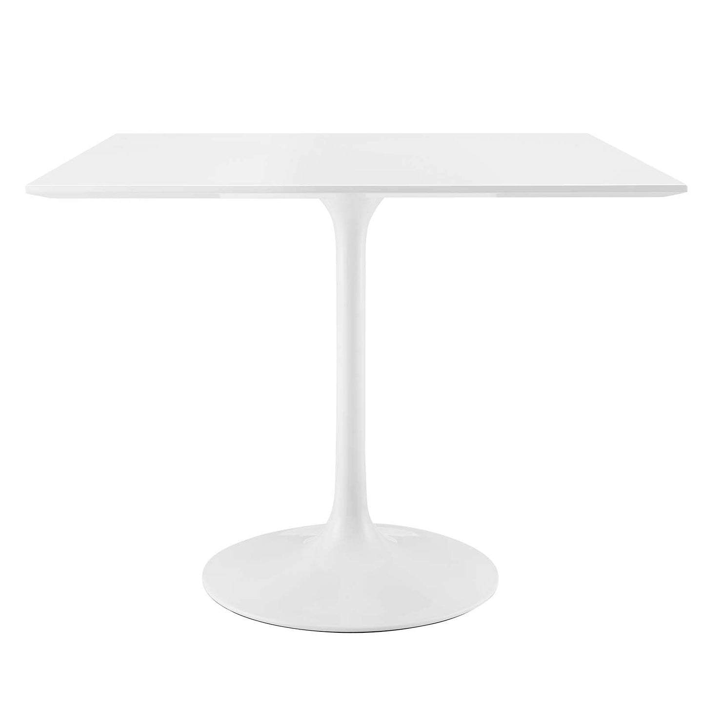 Dining Table | Lippa 36 Square Dining Table | Timeless Design | Chip-Resistant Finish | Modernism Icon | Metal Tapered Base | White Top | casafoyer.myshopify.com