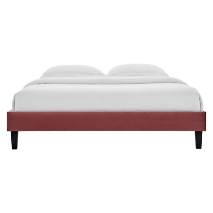 adjustable bed bases | CasaFoyer Reign Performance Velvet Full Platform Bed Frame | Stain-Resistant | Durable Poplar Wood Slat Support | 800 lbs Weight Capacity | Mattress Not Included | casafoyer.myshopify.com
