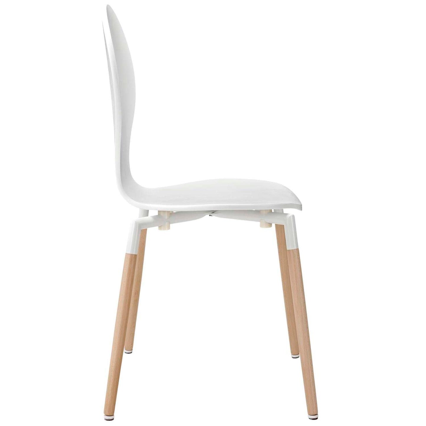 home office desk chairs | CasaFoyer Circular Journey of Life | Path Dining Chair Set of 2 - White | Fiberboard Frame | Sturdy Beech Wood Legs | Stimulating Discussions & Innovative Concepts | casafoyer.myshopify.com
