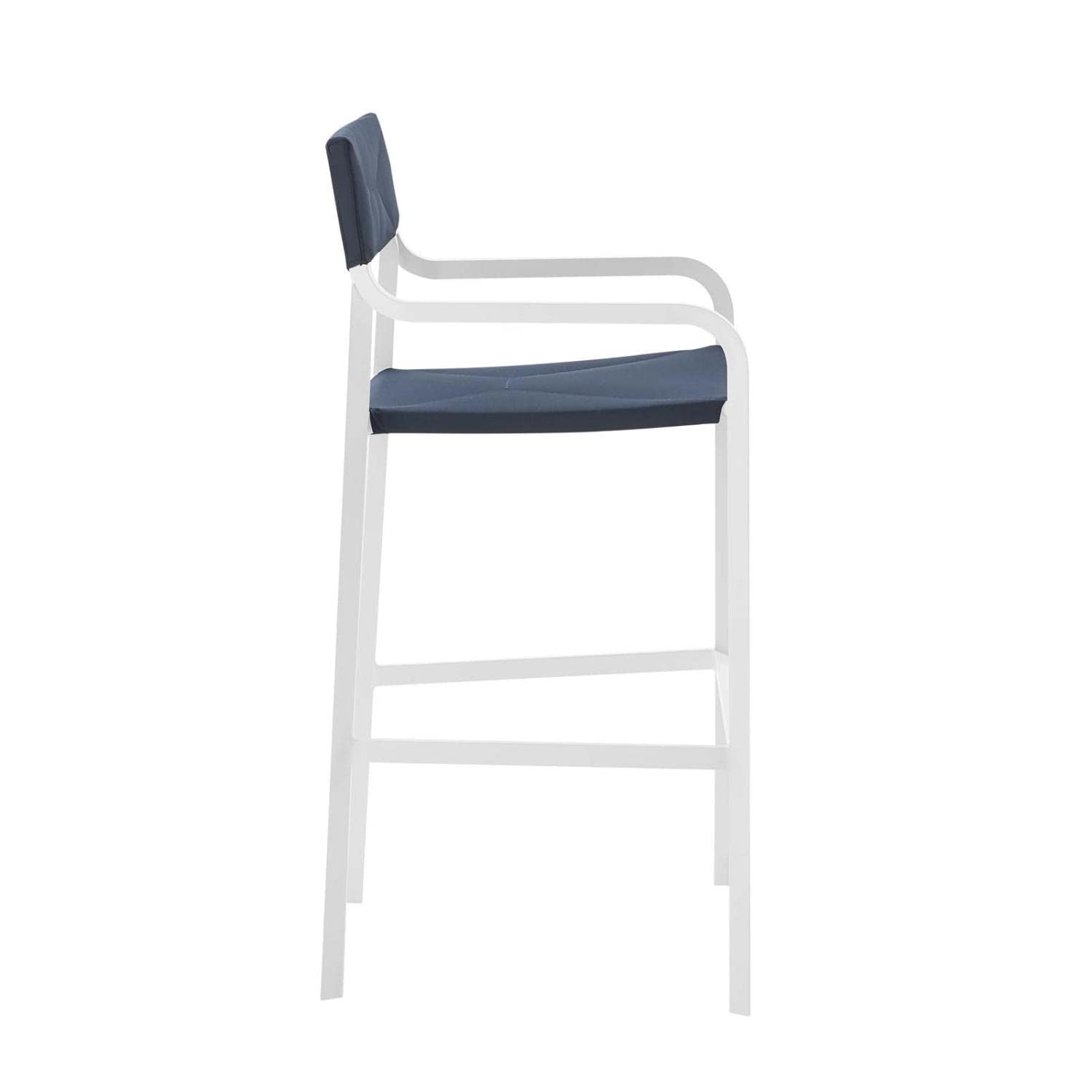 home office desk chairs | CasaFoyer Raleigh Outdoor Patio Dining Bar Stool Set of 2 | Sleek & Minimalist Design | All-Weather UV Resistant Fabric | Stackable & Compact Storage | 300 lbs Weight Capacity | casafoyer.myshopify.com