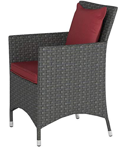 Patio Furniture Sets | Sojourn Outdoor Patio Furniture Collection | Dining Arm Chair | Sunbrella Cushions | Synthetic Rattan Weave | UV Protection | Aluminum Frame | casafoyer.myshopify.com