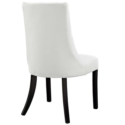 home office desk chairs | CasaFoyer Noblesse Dining Chair Set of 2 | Grandeur & Comfort | Faux Leather Checkerboard Pattern | White | casafoyer.myshopify.com