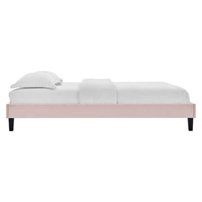 adjustable bed bases | CasaFoyer Reign Performance Velvet Queen Platform Bed Frame | Stain-Resistant | Memory Foam Compatible | Easy Assembly | Pink | casafoyer.myshopify.com