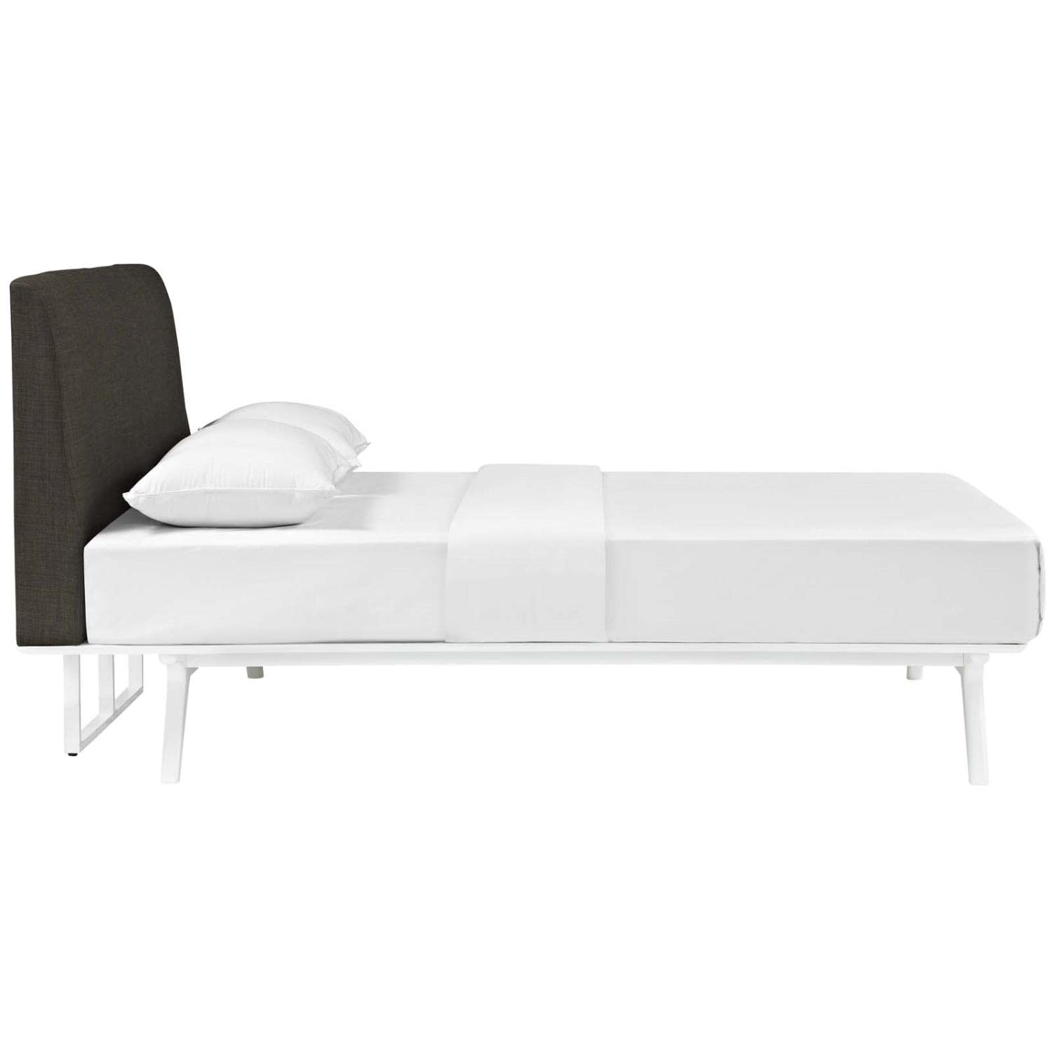 adjustable bed bases | CasaFoyer Tracy Queen Size Platform Bed | White | Durable MDF | Open Design | Foam Padded Headboard | Assembly Required | Boxspring-Free Sleep Experience | casafoyer.myshopify.com