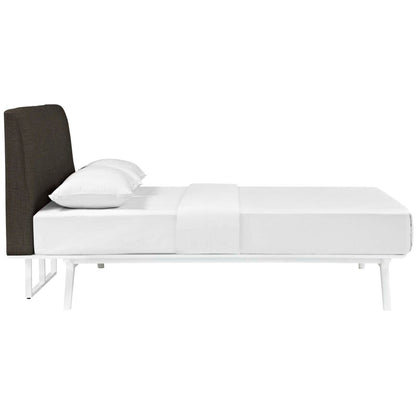 adjustable bed bases | CasaFoyer Tracy Queen Size Platform Bed | White | Durable MDF | Open Design | Foam Padded Headboard | Assembly Required | Boxspring-Free Sleep Experience | casafoyer.myshopify.com