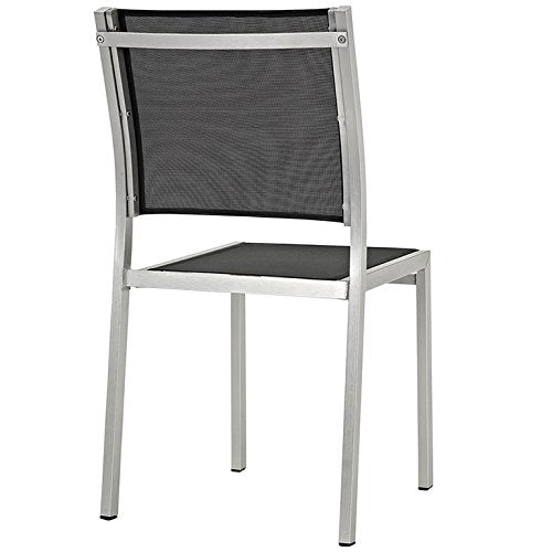 patio bistro sets | CasaFoyer Shore Outdoor Patio Dining Side Chair in Mesh | Sturdy Aluminum Frame | Breathable Textilene | Easy Assembly | Set of 2 | casafoyer.myshopify.com
