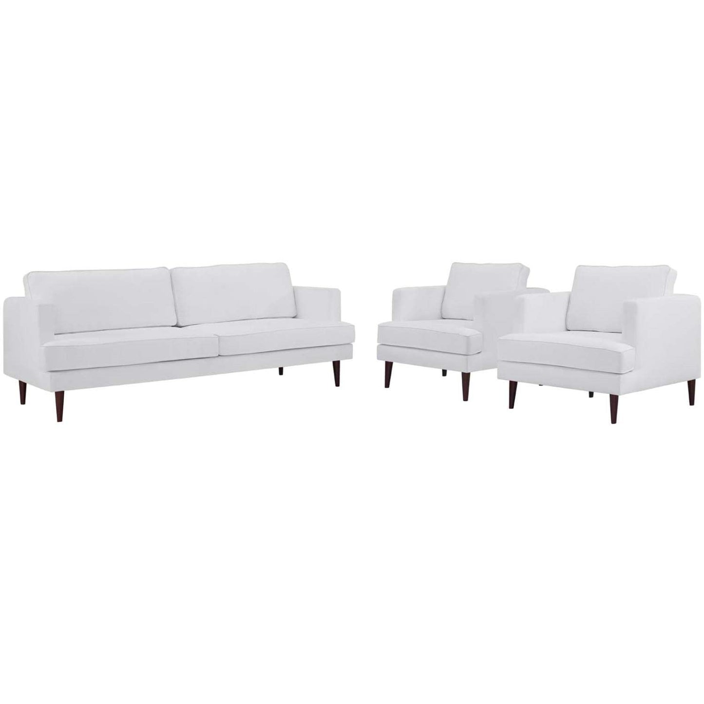 kitchen and dining room sets | CasaFoyer Agile Sofa & Armchair Set | Versatile & Stylish | Mid-Century, Contemporary, Modern | Removable Machine-Washable Covers | Weight Capacity: Sofa 1323 lbs, Armchair 441 lbs | Includes Sofa & 2 Armchairs | casafoyer.myshopify.com
