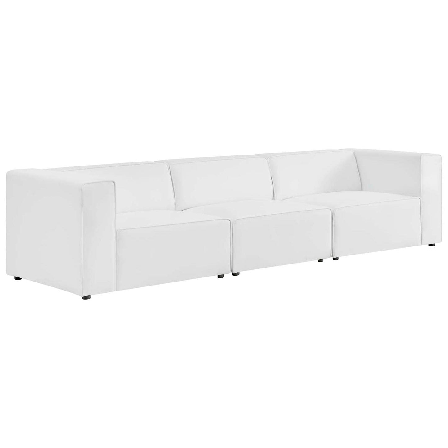 sofas | CasaFoyer Mingle Vegan Leather 3-Piece Sectional Sofa | Ultimate Relaxation & Tranquility | Spacious & Comfortable | Stylish for Modern Living | Includes Armless, Left-Arm & Right-Arm Chairs | casafoyer.myshopify.com