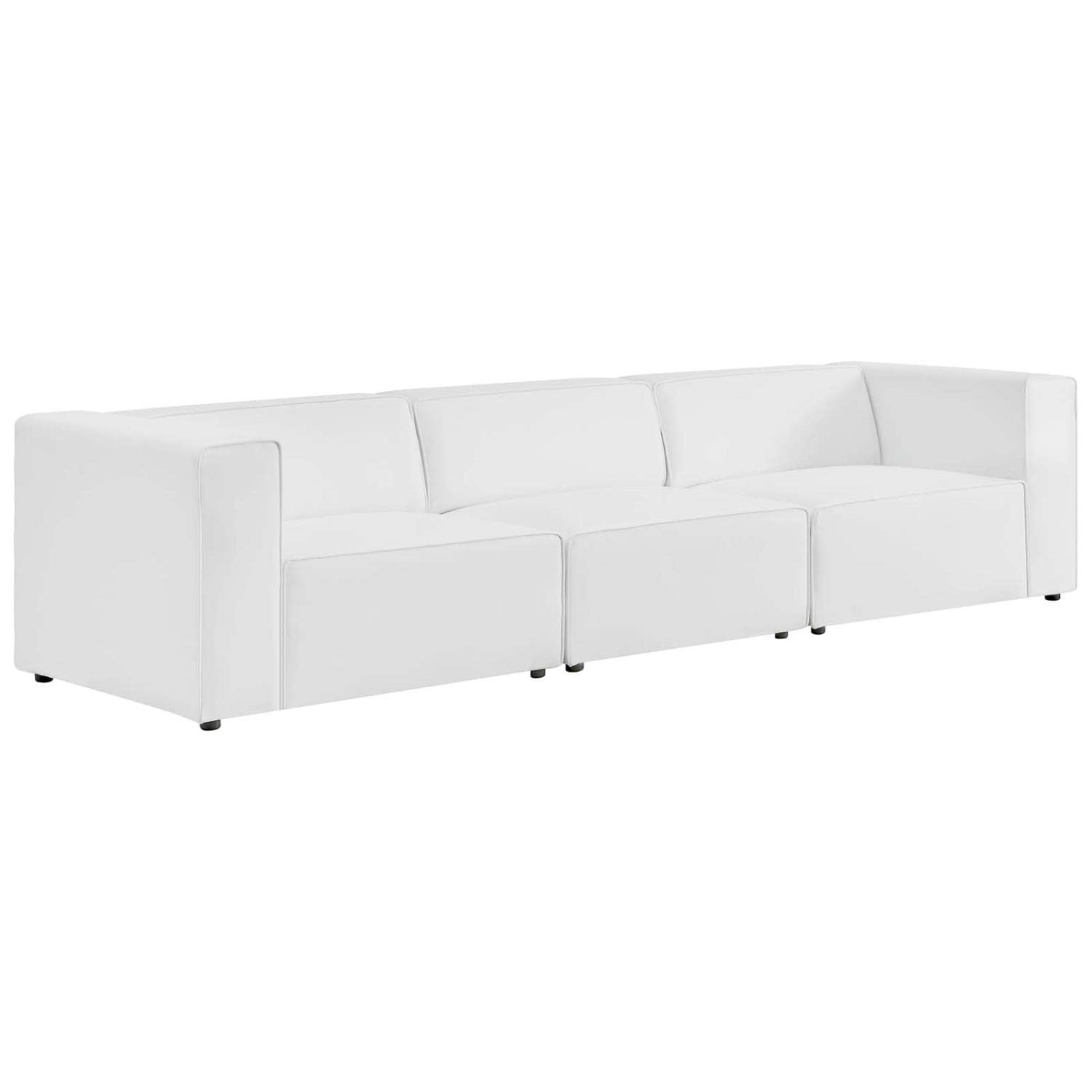 sofas | CasaFoyer Mingle Vegan Leather 3-Piece Sectional Sofa | Ultimate Relaxation & Tranquility | Spacious & Comfortable | Stylish for Modern Living | Includes Armless, Left-Arm & Right-Arm Chairs | casafoyer.myshopify.com