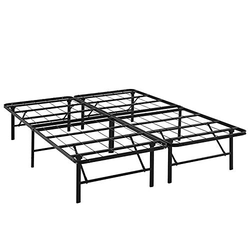 Bed | CasaFoyer Horizon Metal Bed Frame | Stainless Steel, 14 Clearance, 1300 lbs Capacity | No Box Spring Needed | Easy Assembly | Queen Size | casafoyer.myshopify.com