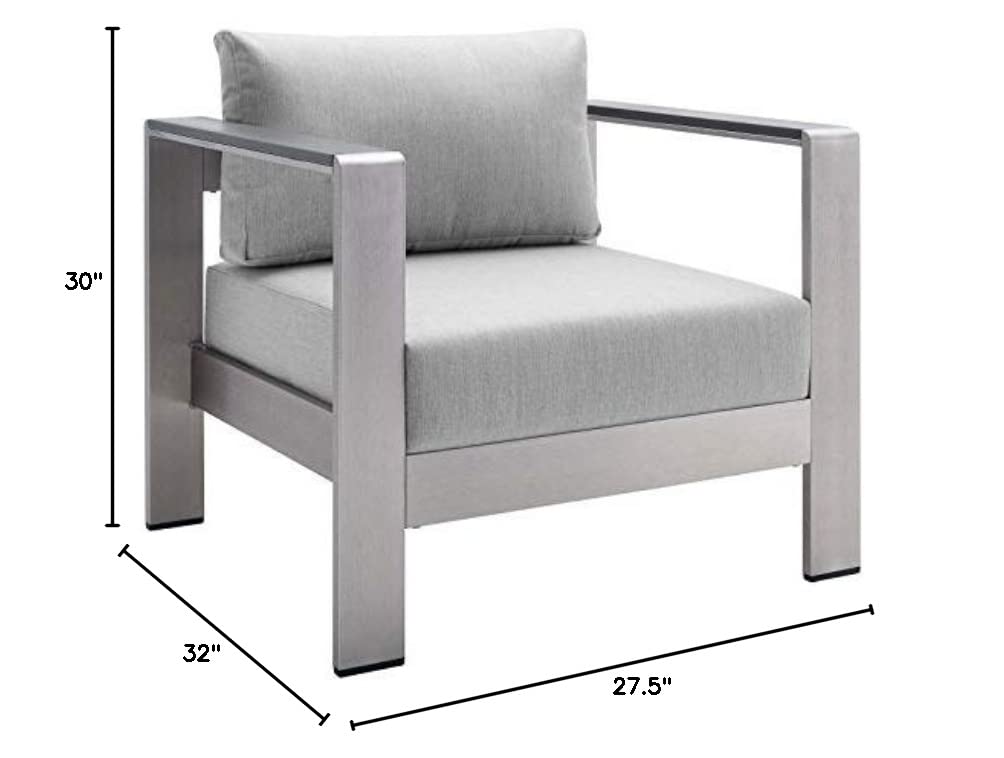 patio bistro sets | CasaFoyer Shore Outdoor Aluminum Armchair | Sturdy Frame | Weather-resistant Sunbrella Cushions | Ideal for Casual Gatherings | casafoyer.myshopify.com