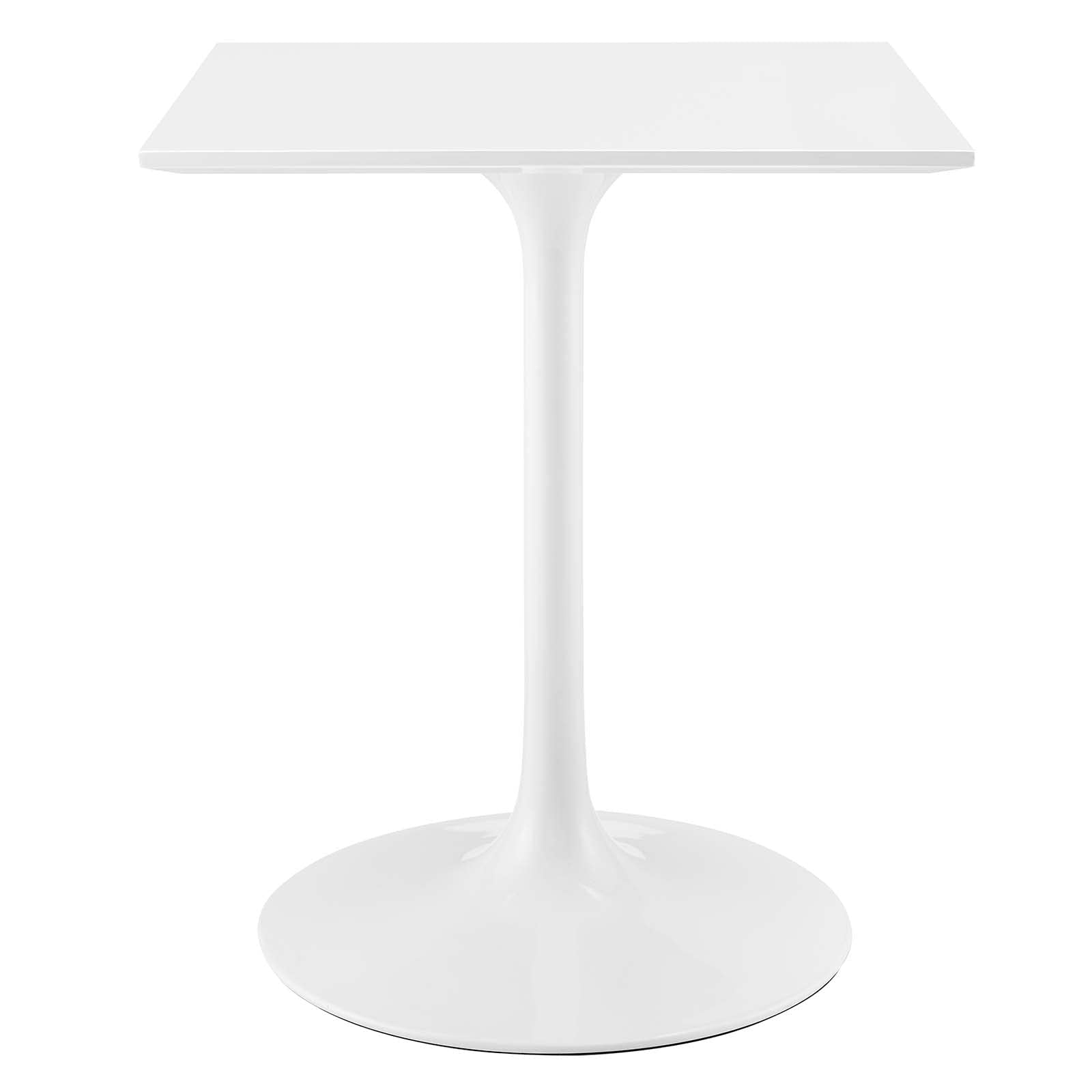 Dining Table | Lippa 24 Square White Top Dining Table | Timeless Modern Design | Metal Tapered Base | Chip-Resistant Finish | casafoyer.myshopify.com