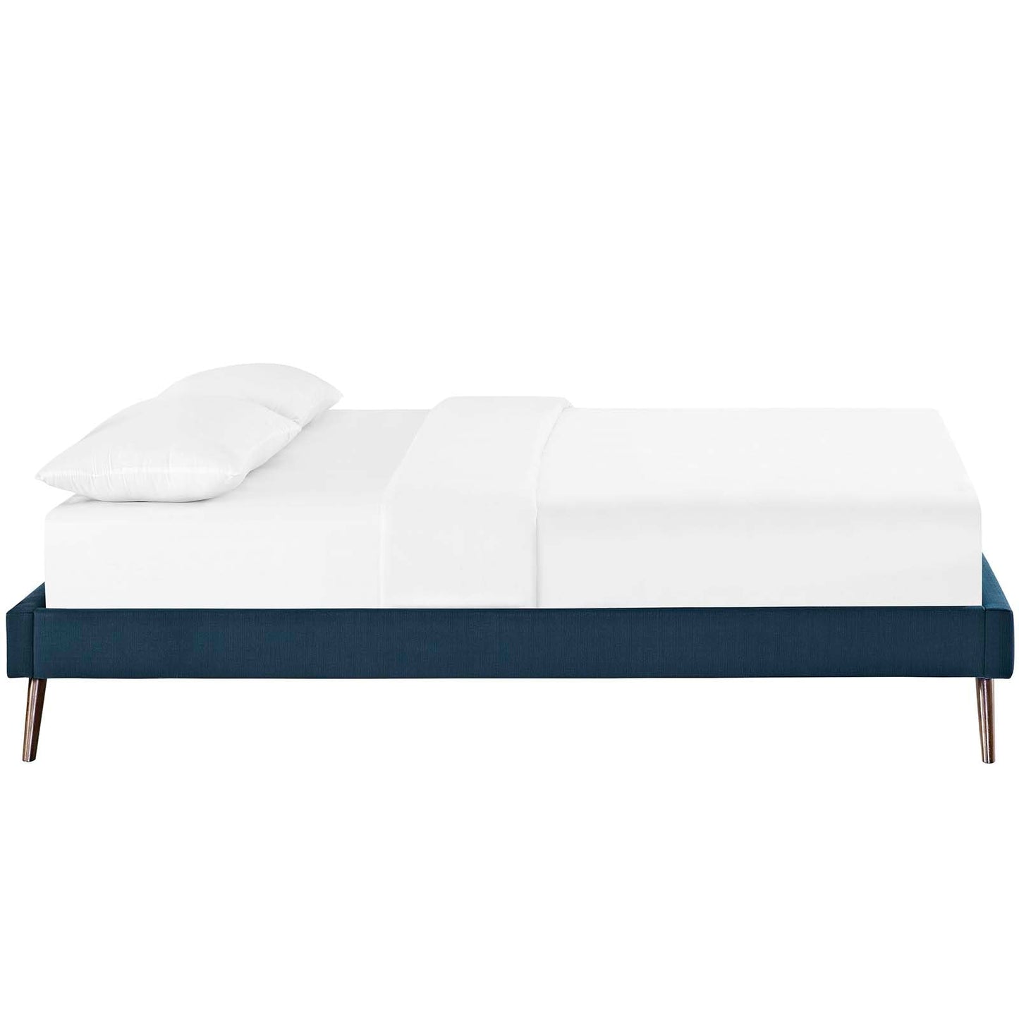Bed | CasaFoyer Loryn Platform Bed | Solid Wood Frame | Polyester Upholstery | Slat Support System | No Box Spring Needed | Compatible with Memory Foam Mattresses | Stylish Headboard Options | Ideal for Modern Bedrooms | casafoyer.myshopify.com