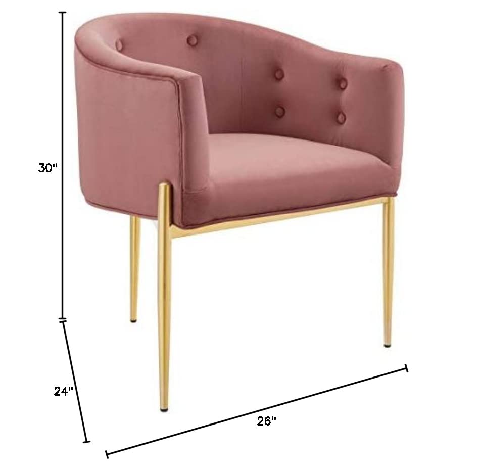 home office desk chairs | CasaFoyer Savour Tufted Performance Velvet Accent Armchairs - Set of 2 | Luxurious & Stain-Resistant | Modern Design | Comfortable Seating | Chrome Gold Legs | casafoyer.myshopify.com