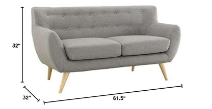 home office desk chairs | Exquisite Remark Loveseat | Plush Comfort & Stylish Design | Mid-Century Aesthetics | Polyester Upholstery | Organic Form | Solid Wood Legs | Modern & Sophisticated | casafoyer.myshopify.com