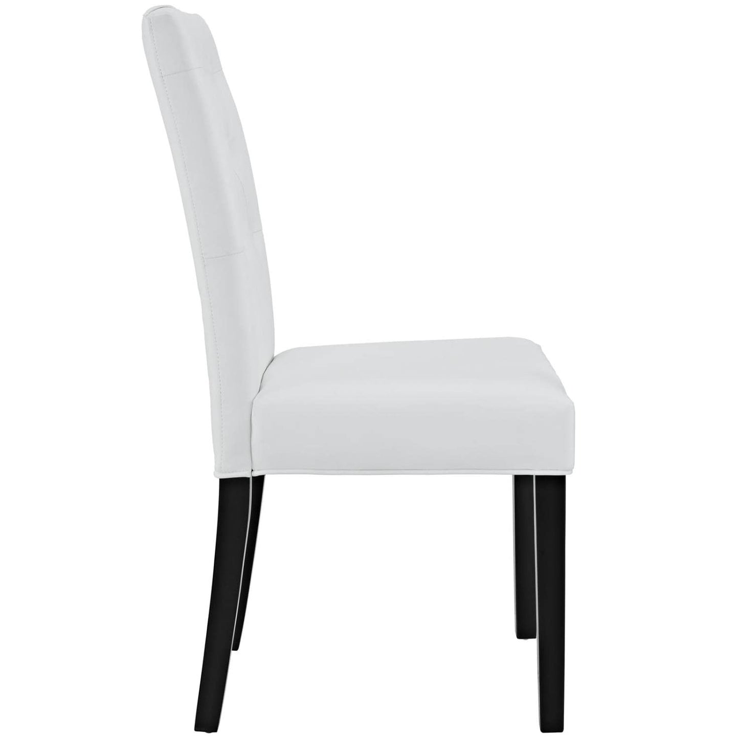 Chair | Confer Dining Chair | Luxurious Faux Leather Upholstery | Tufted Buttons | Sturdy Hardwood Legs | Enhance Dining Room Ambiance | casafoyer.myshopify.com