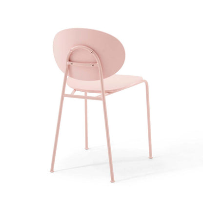 home office desk chairs | CasaFoyer Mid-Century Modern Dining Room Accent Side Chair Set of 2 | Whimsical Minimalism | Molded Plastic Seat | Stackable | Powder-Coated Metal Legs | Non-Marking Foot Caps | 331 lbs Weight Capacity | casafoyer.myshopify.com