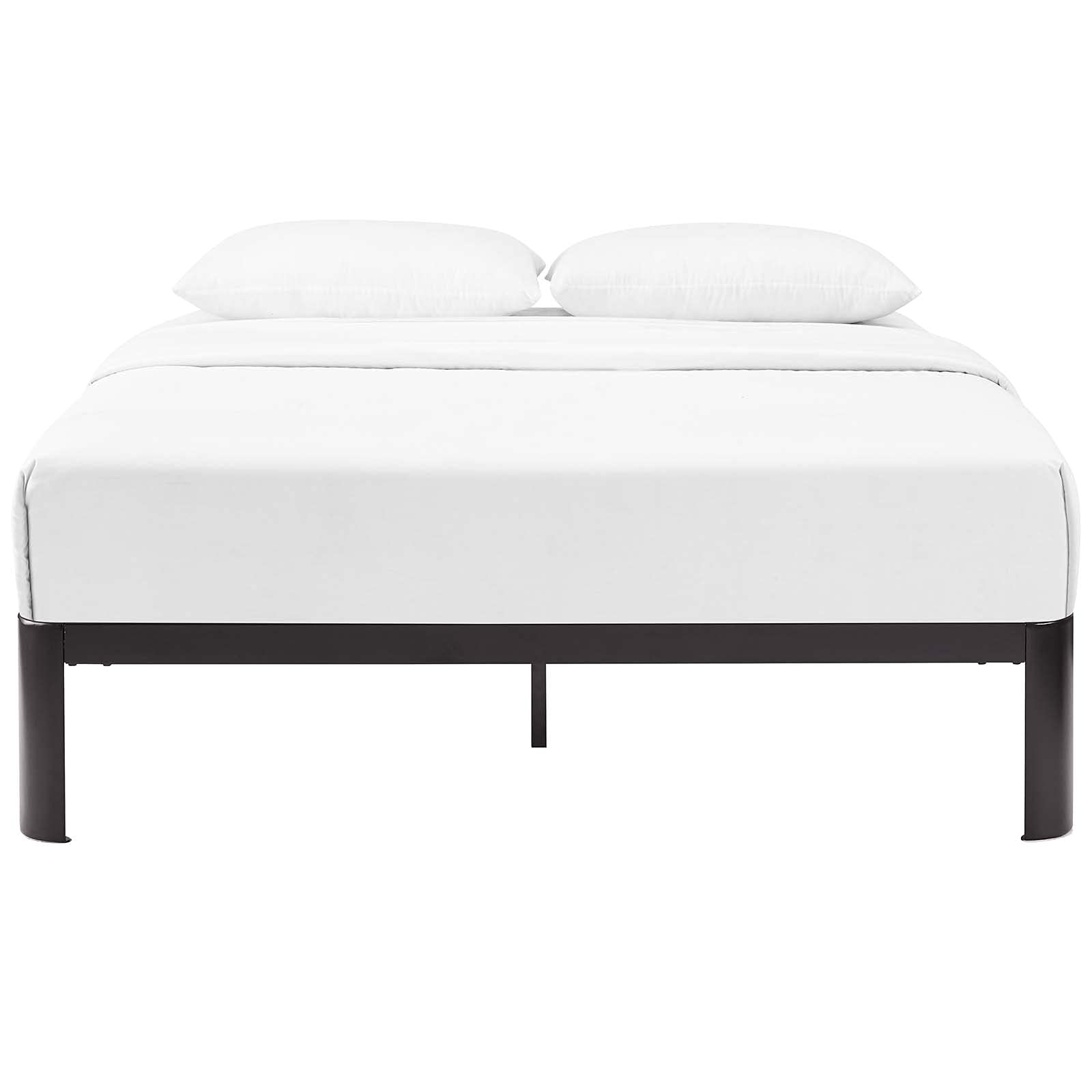 Bed | CasaFoyer Corinne Bed Frame | Slatted Wood Support | Steel Frame | No Boxspring Needed | Fits Memory Foam, Spring, Latex, Hybrid Mattresses | 1300 lbs Capacity | casafoyer.myshopify.com