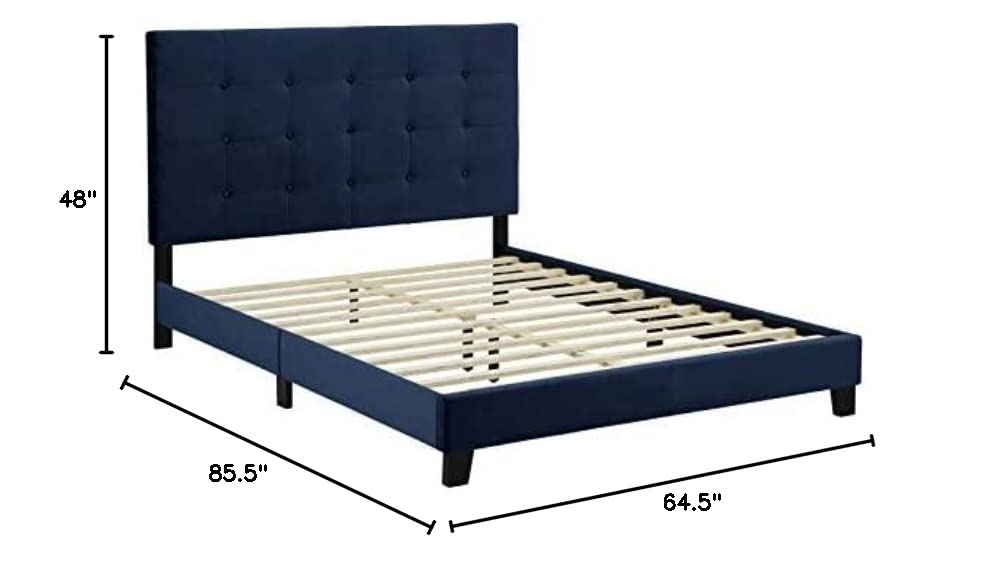 Bed | CasaFoyer Melanie Queen Platform Bed | Chic Elegance | Stain-Resistant Velvet | Durable Wood Frame | No Box Spring | 800 lbs Capacity | casafoyer.myshopify.com