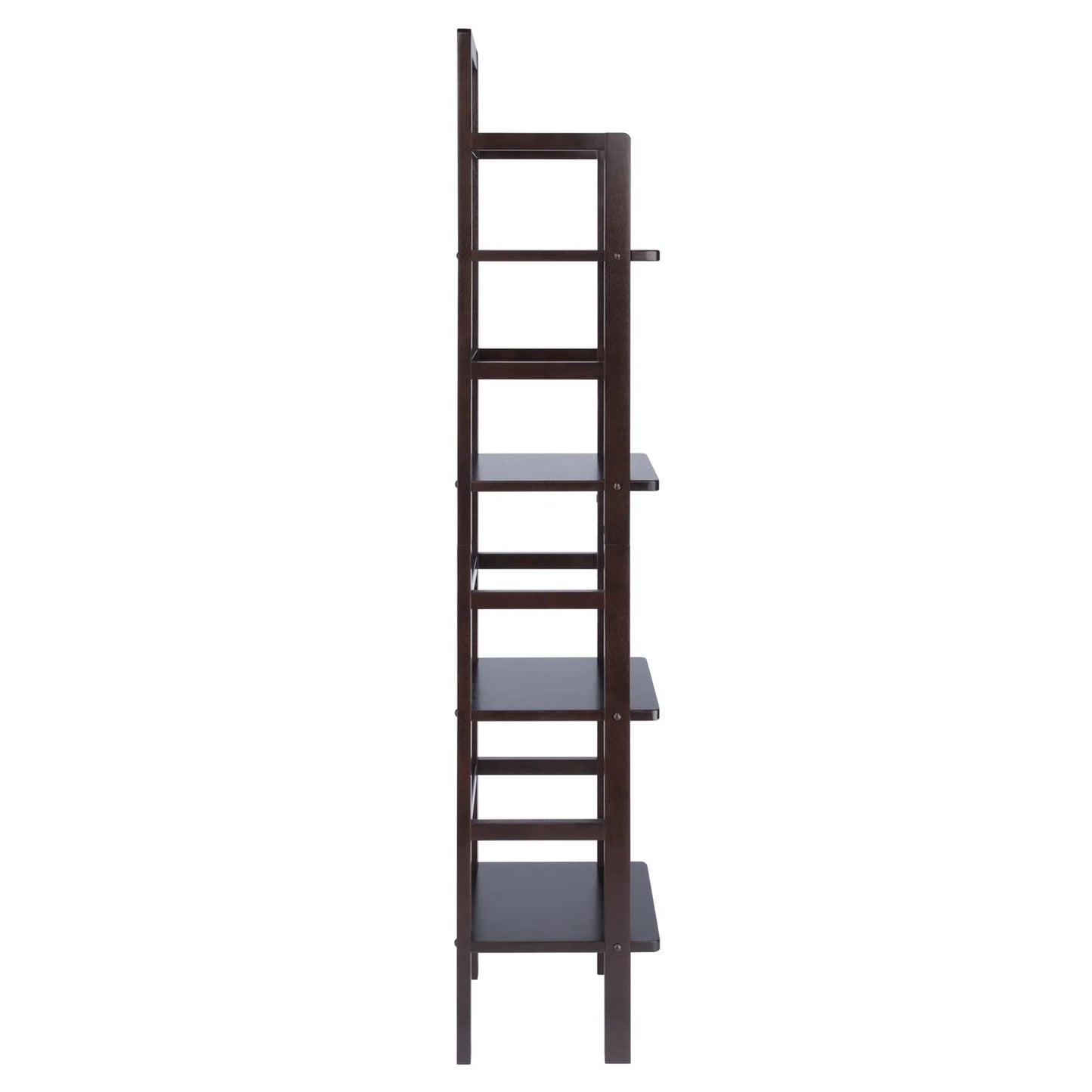 coffee tables | Ergode Aiden Narrow Baker's Rack | Antique Tuscan Design | Compact & Versatile | Solid Wood | Coffee Finish | 4 Shelves | Easy Assembly | casafoyer.myshopify.com