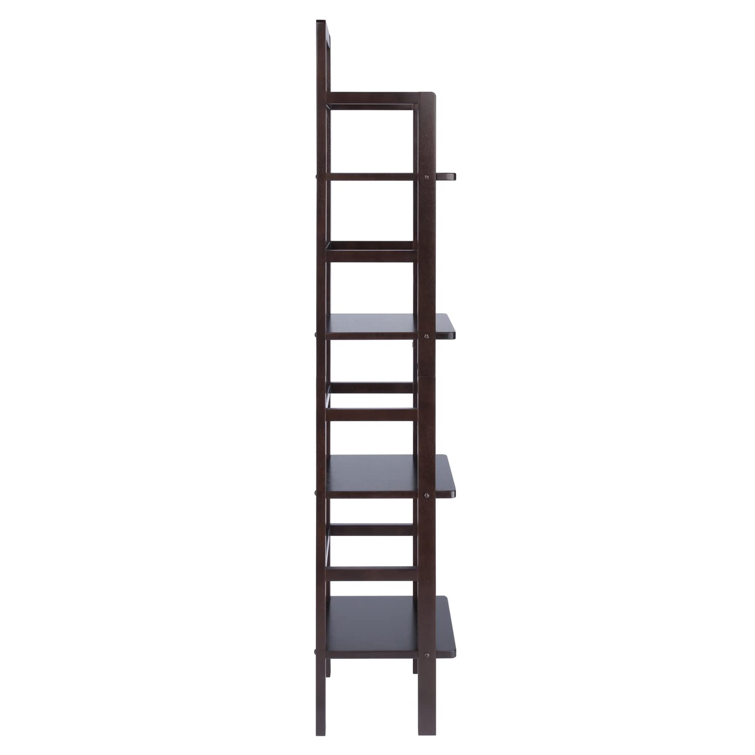 coffee tables | Ergode Aiden Narrow Baker's Rack | Antique Tuscan Design | Compact & Versatile | Solid Wood | Coffee Finish | 4 Shelves | Easy Assembly | casafoyer.myshopify.com