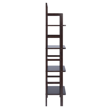 coffee tables | Ergode Aiden Narrow Baker's Rack | Antique Tuscan Design | Compact & Versatile | Solid Wood | Coffee Finish | 4 Shelves | Easy Assembly | casafoyer.myshopify.com