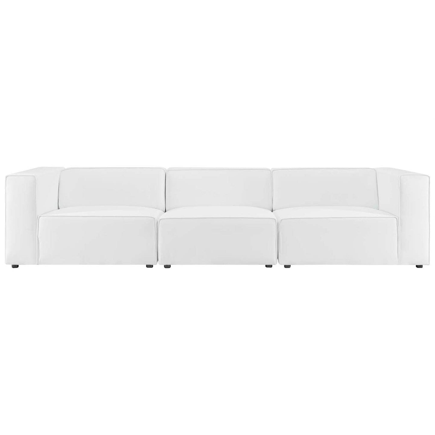 sofas | CasaFoyer Mingle Vegan Leather 3-Piece Sectional Sofa | Ultimate Relaxation & Tranquility | Spacious & Comfortable | Stylish for Modern Living | Includes Armless, Left-Arm & Right-Arm Chairs | casafoyer.myshopify.com