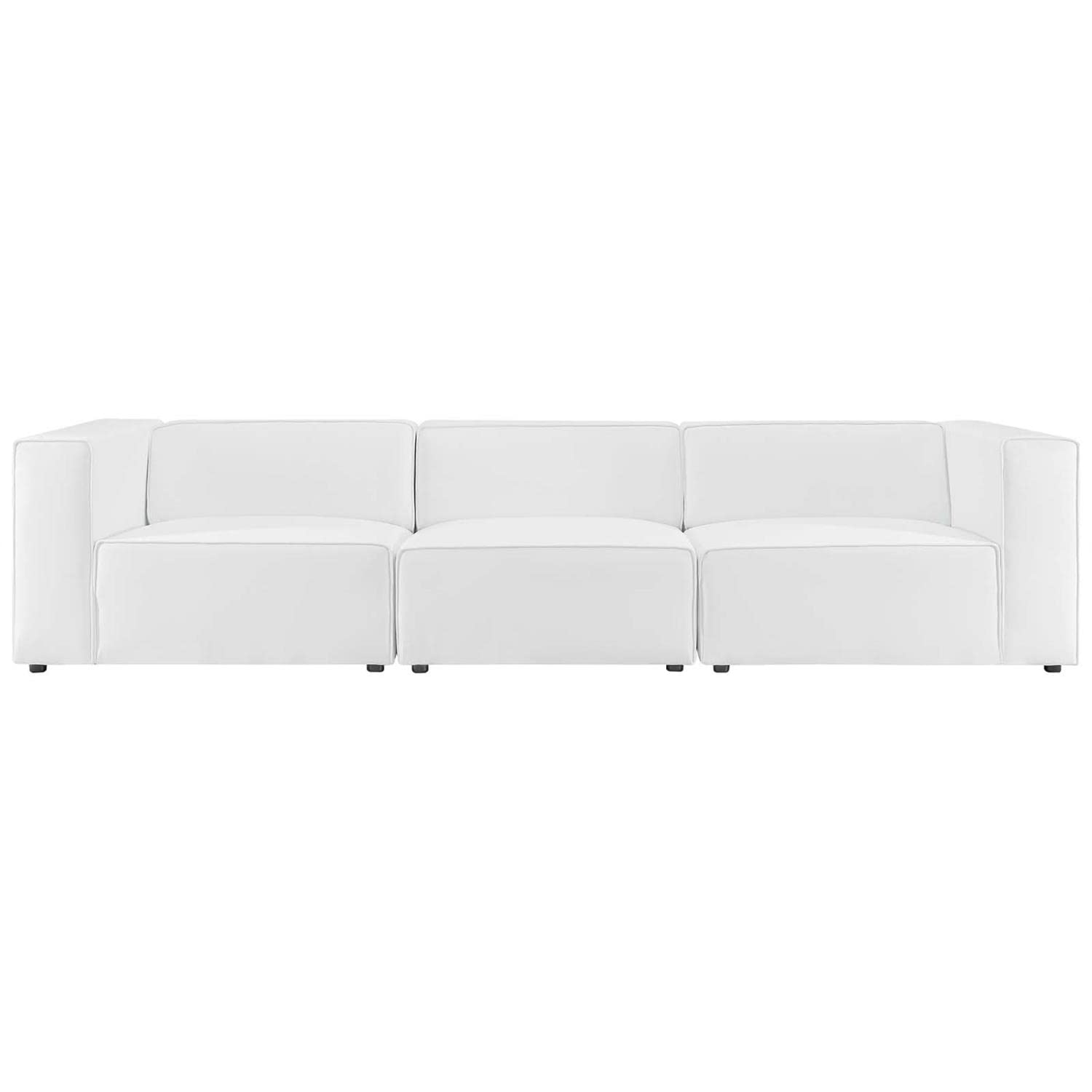 sofas | CasaFoyer Mingle Vegan Leather 3-Piece Sectional Sofa | Ultimate Relaxation & Tranquility | Spacious & Comfortable | Stylish for Modern Living | Includes Armless, Left-Arm & Right-Arm Chairs | casafoyer.myshopify.com