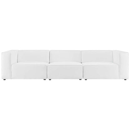 sofas | CasaFoyer Mingle Vegan Leather 3-Piece Sectional Sofa | Ultimate Relaxation & Tranquility | Spacious & Comfortable | Stylish for Modern Living | Includes Armless, Left-Arm & Right-Arm Chairs | casafoyer.myshopify.com