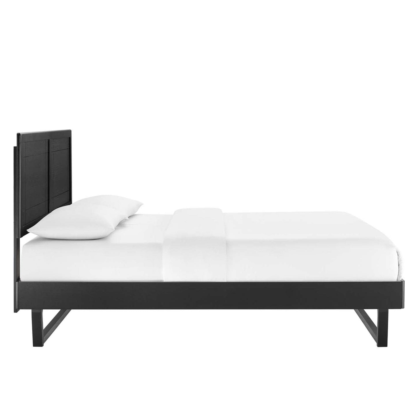 bed frames | CasaFoyer Marlee Wood King Platform Bed | Modern Retro Design | Durable Construction | No Box Spring Needed | Suitable for Various Mattress Types | casafoyer.myshopify.com
