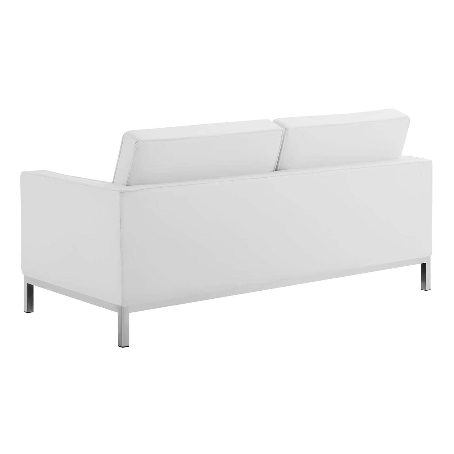 kitchen and dining room sets | CasaFoyer Loft Tufted Faux Leather Loveseat | 2 Armchair Set - Modern Design | Button Tufting | Stainless Steel Frame - Includes 1 Loveseat & 2 Armchairs | casafoyer.myshopify.com