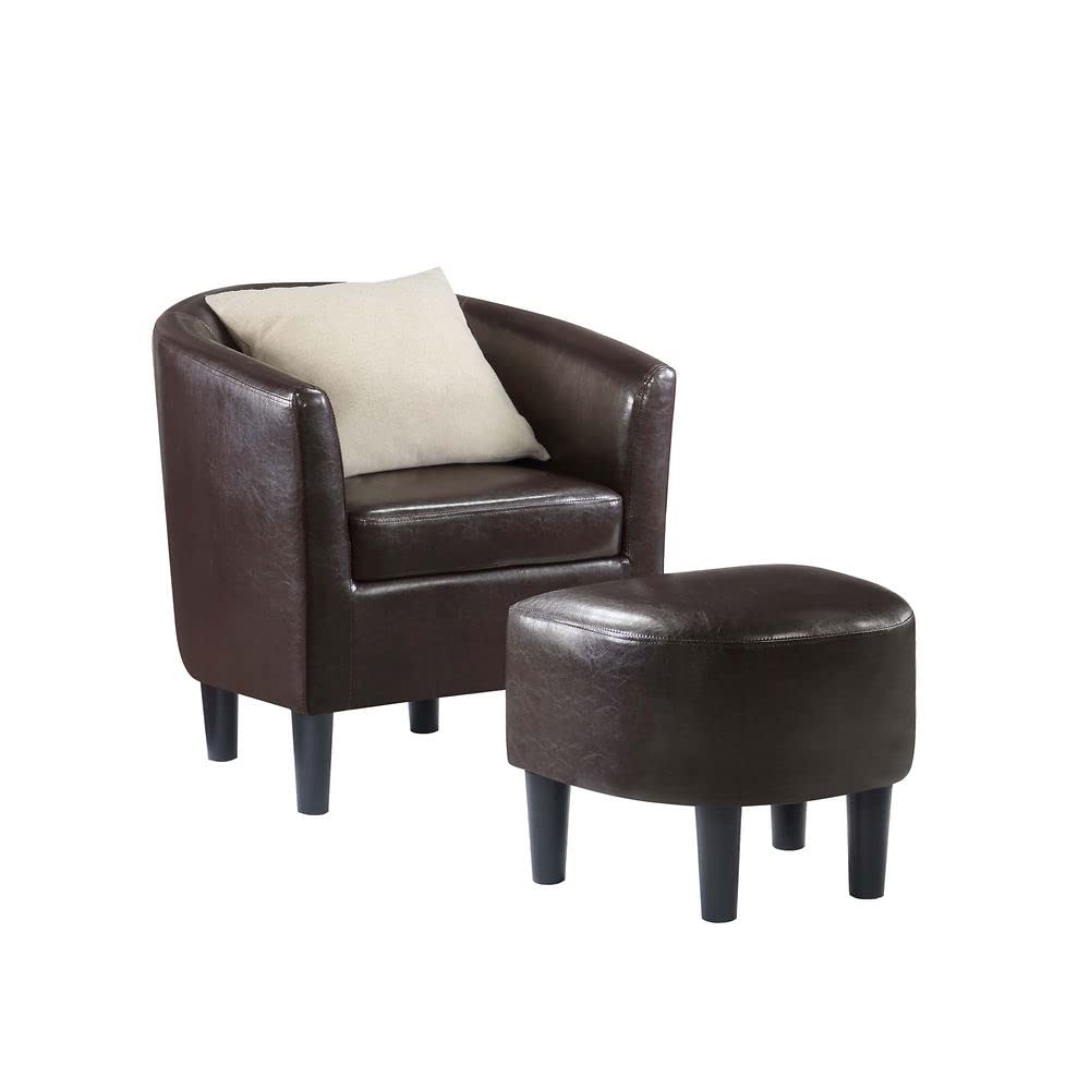 Chair | CasaFoyer Take a Seat Churchill Accent Chair with Ottoman | Ultimate Comfort & Style | Durable Poplar Plywood Frame | High-Density Foam Cushion | Easy Maintenance | Cozy by the Fireplace | casafoyer.myshopify.com