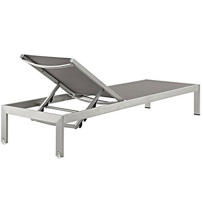 home office desk chairs | CasaFoyer Shore Outdoor Patio Mesh Sun Lounger & Side Table Set | Brushed Aluminum Frame | Easy Assembly | Clear Wheels | Black Plastic Foot Caps | Chic & Minimalist Design | Comfortable & Versatile | Includes 2 Loungers & Side Table | casafoyer.myshopify.com