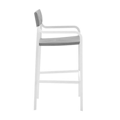 home office desk chairs | CasaFoyer Raleigh Outdoor Patio Dining Bar Stool Set of 2 | Sleek & Minimalist Design | Comfortable & Durable | Stackable & Easy to Store | All-Weather UV Resistant Fabric | 300 lbs Weight Capacity | casafoyer.myshopify.com