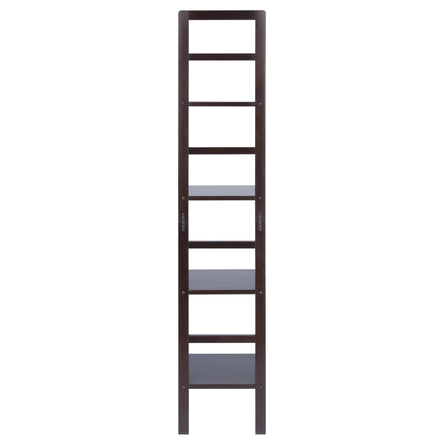 coffee tables | Ergode Aiden Narrow Baker's Rack | Antique Tuscan Design | Compact & Versatile | Solid Wood | Coffee Finish | 4 Shelves | Easy Assembly | casafoyer.myshopify.com