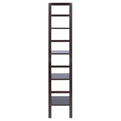 coffee tables | Ergode Aiden Narrow Baker's Rack | Antique Tuscan Design | Compact & Versatile | Solid Wood | Coffee Finish | 4 Shelves | Easy Assembly | casafoyer.myshopify.com