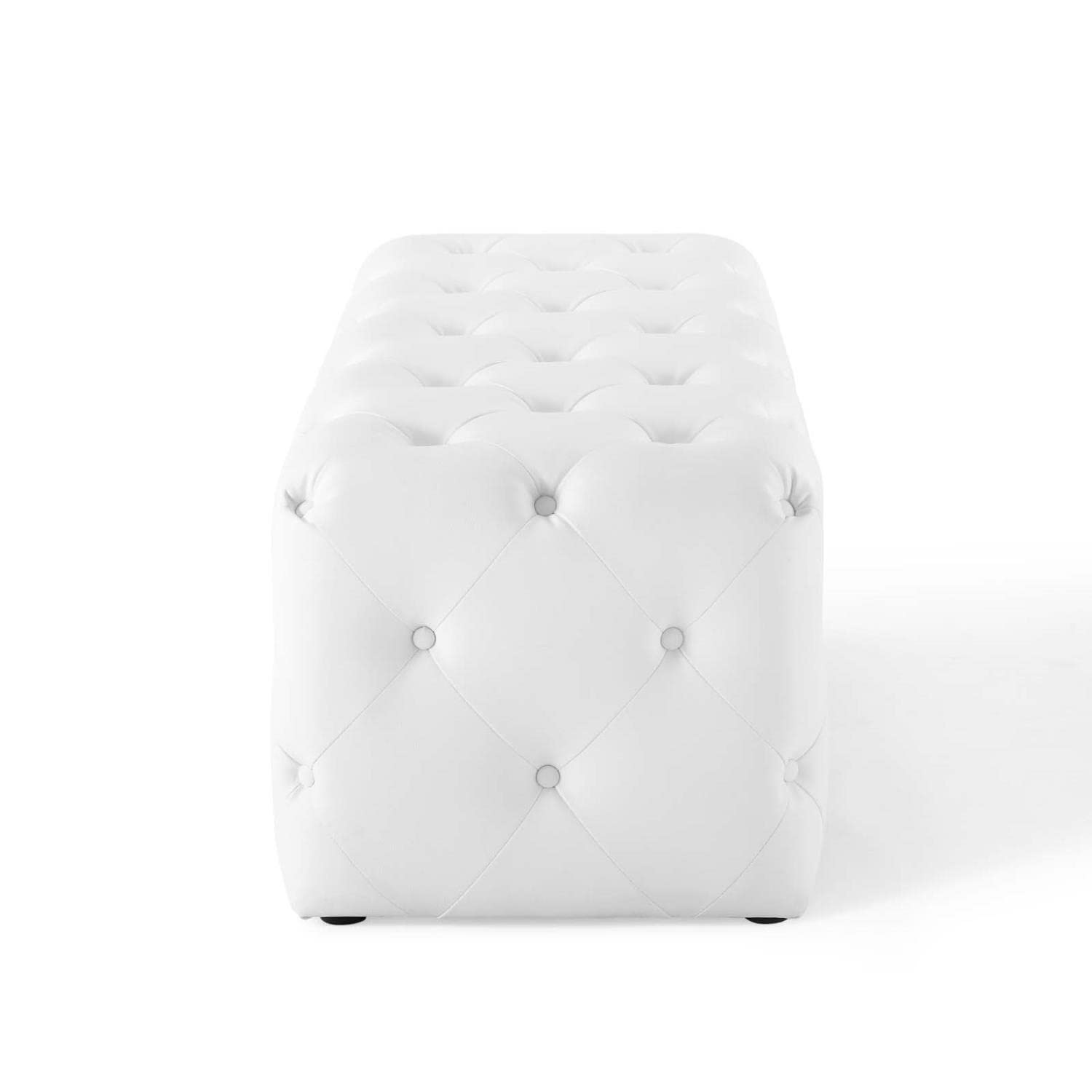 ottomans | CasaFoyer Amour 48 Tufted Button Entryway Bench | Sleek Faux Leather Upholstery | Plush Foam Padding | 500 lbs Weight Capacity | Enhance Your Interior Design | casafoyer.myshopify.com